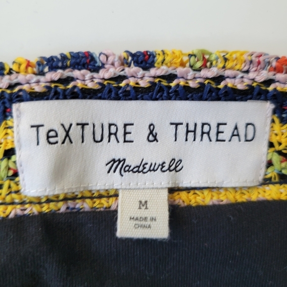 TeXTURE and THREAD Madewell Striped Square-neck Top Size M - Picture 7 of 10